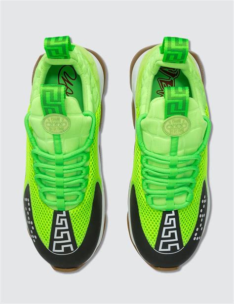 versace shoes lime green